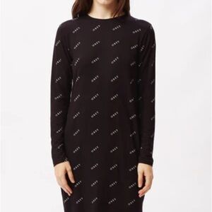 Obey Black Long Sleeve Dress